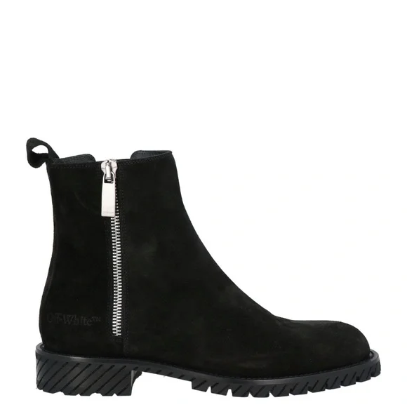 Off-White | Shoes | Offwhite Ankle Boots Men Suede Black  display picture 1